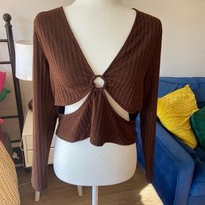 Cut Out Crop Top